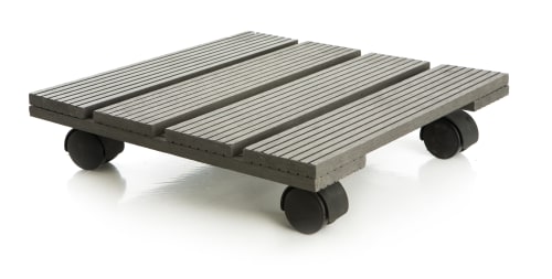 Potteunderlag kvadrat m/hjul