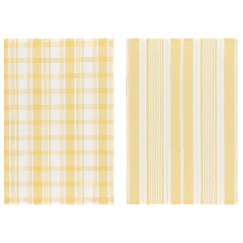 Kjøkkenhåndkle 2-pk gul 40x60