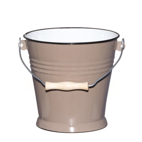 Bøtte emalje beige 5 l