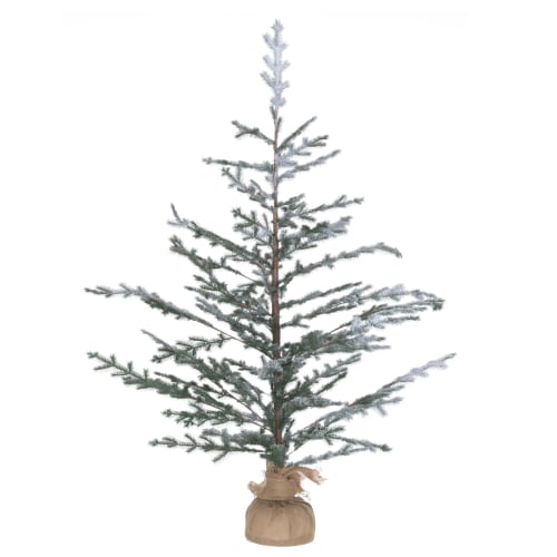 Tre gran med snø og jutetrekk 150cm