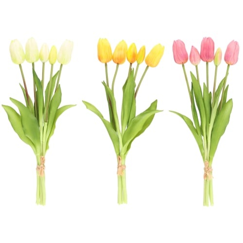 Blomst tulipan Bukett 3ass farge 40cm