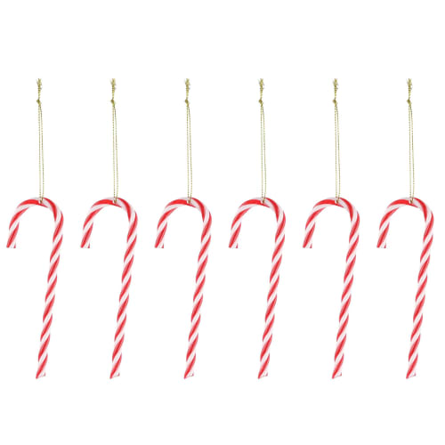 Julekule polka Sukkerstang 6pk