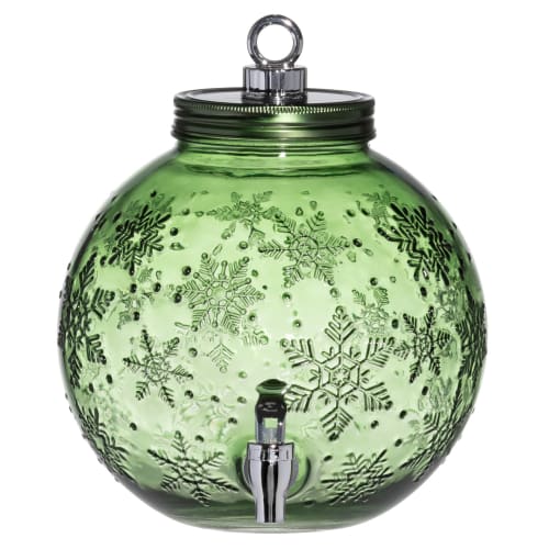 Dispenser med tappekran 'julekule' grønn 5,7L