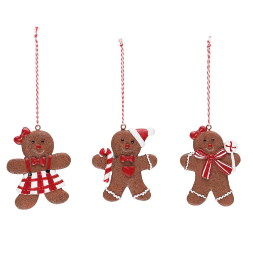 Juletrepynt pepperkakemann 3ass brun