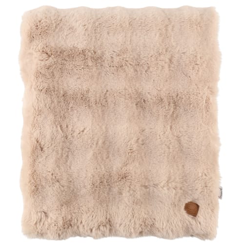Pledd Aava Fuskepels sand 127x152cm