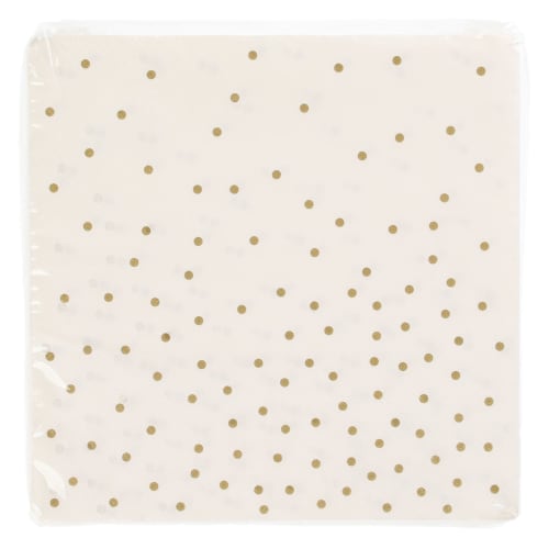 Serviett "gylne kuler" 20pk 33x33 cm
