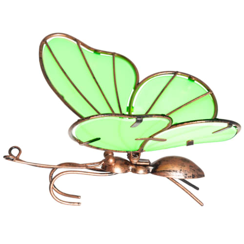 Dekorsommerfugl gløder i mørket 16cm