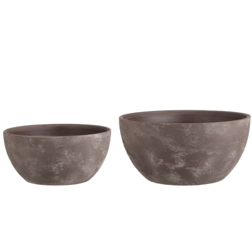 Potte Iraklion 2 stk Brun