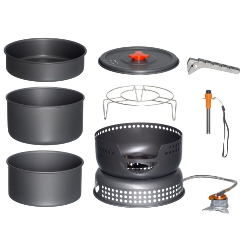 Stormkjøkken med gassbluss 11 deler