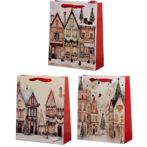 Gavepose Village assortert motiv 32x26x10 cm