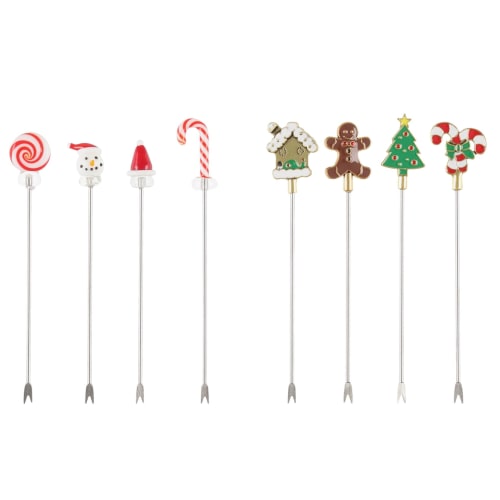 Cocktailgaffel 4 stk assortert