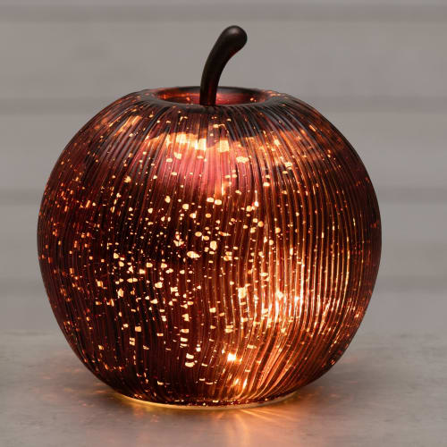 Dekoreple Rød glass med led lys