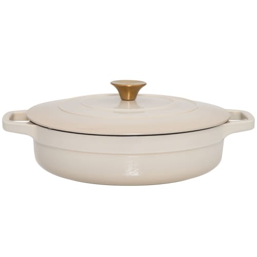 Støpejernsgryte lav 28 cm, 3,9 l