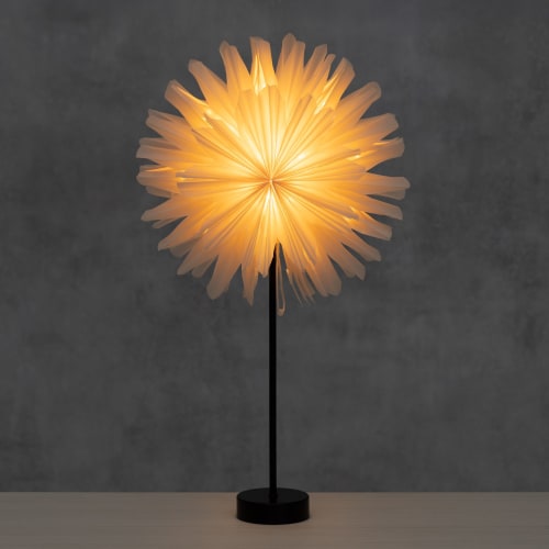 Papirblomst med LED-lys, Til bordet