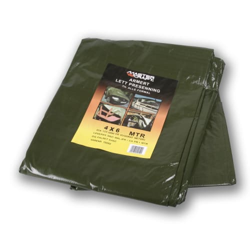 Presenning 4 x 6 m 120 gr grønn