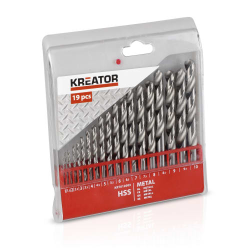 Bor sett hss metall 19 deler