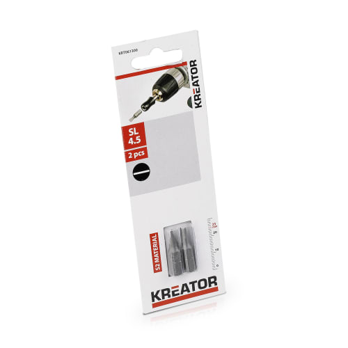 Bits 2 pk rett 4.5 x 0.6 25 mm Kreator