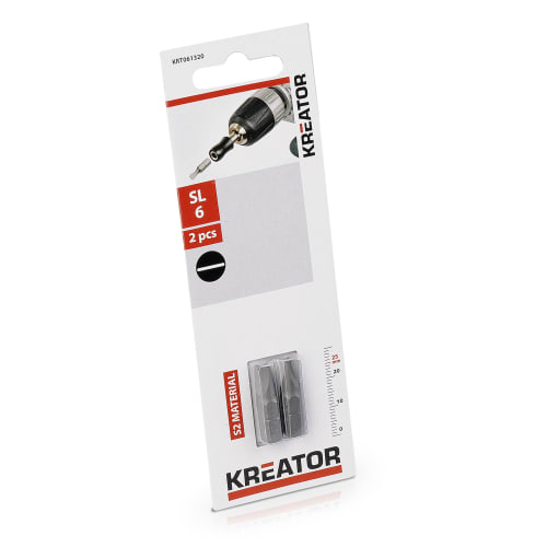 Bits 2 pk rett 6 x 1.0 25 mm Kreator