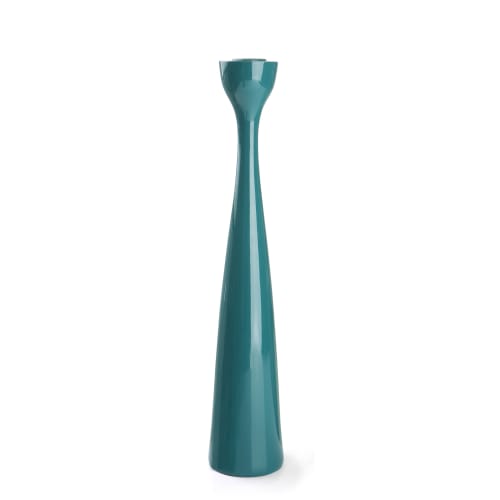 Lysestake poly petrol H:36 cm