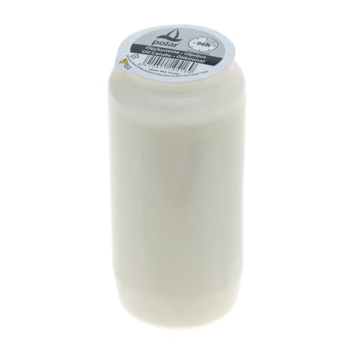 Oljelys 96 timer hvit 6x14cm
