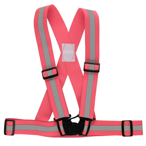 Refleksvest Atom justerbar rosa barn
