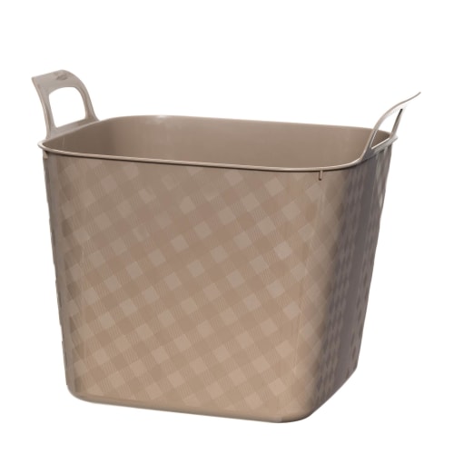 Kurv med håndtak beige 28L