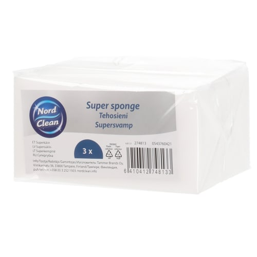 Supersvamp 3-pk hvit
