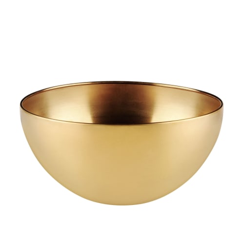 Bolle i rustfritt stål gullfarget 19 cm