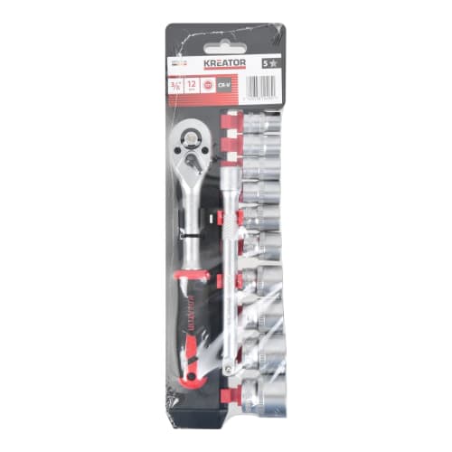 Pipe sett 12 deler 3/8" Kreator Ny