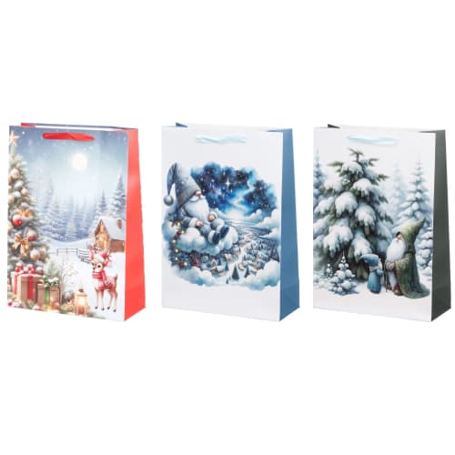Gavepose Julemotiv 42x30x12 cm Assortert