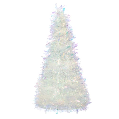 Dekortre juletre 47 cm hvit