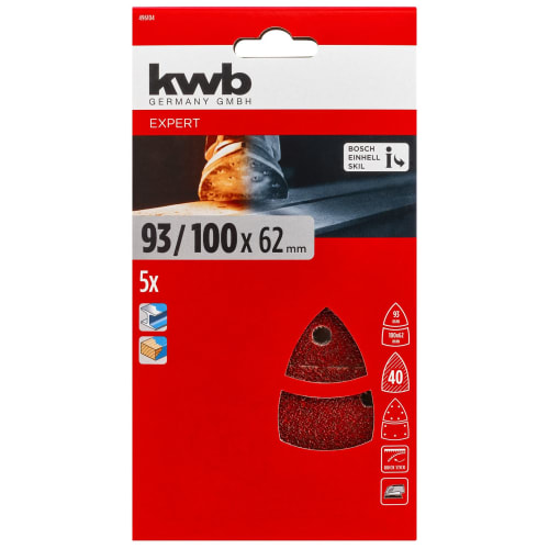 Slipepapir 100 X 62x93 mm K40 Kwb