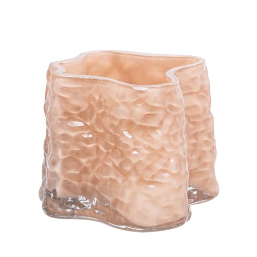Lysglass Sylva lysebrun 8 cm