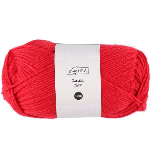 Ullgarn Lauri mørk mørk rød 100 g