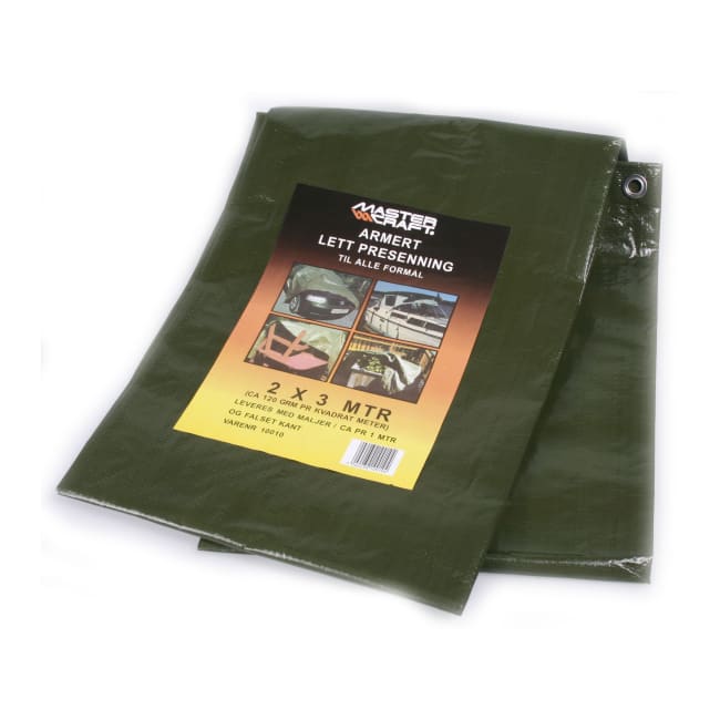 Presenning 2 x 3 m 120 gr grønn