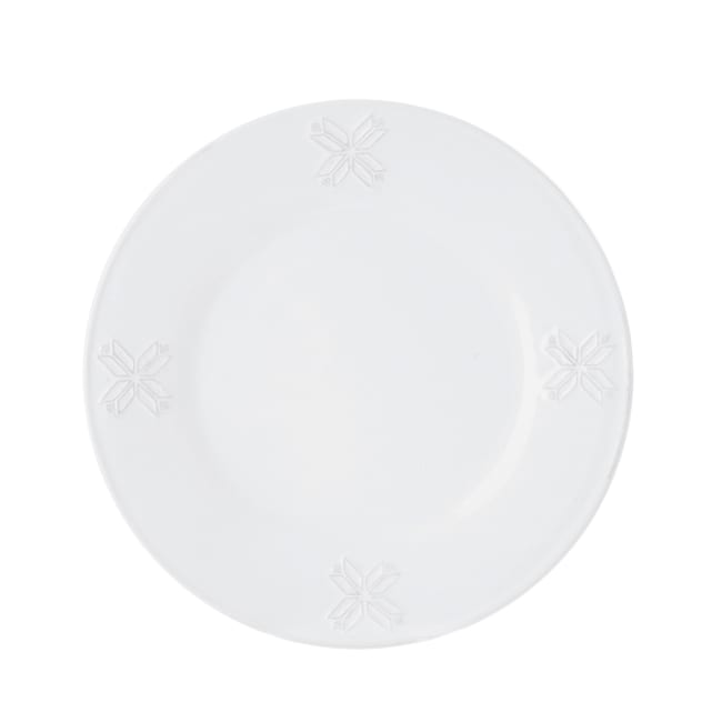 Asjett Snørose hvit m/relieff Ø:20,5 cm