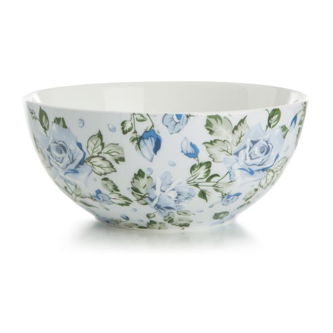 Skål Songvaar roser blåtoner Ø:14 H:6 cm