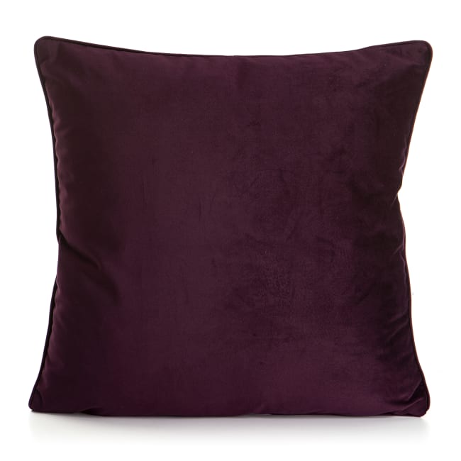 Pute Velvet plomme 45x45 cm
