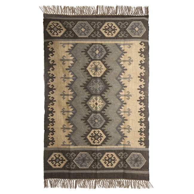 Teppe Ranveig kelim grønn/blå 120x180 cm