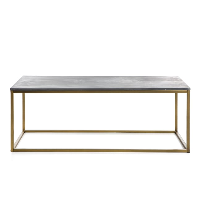 Bord Gustav grå/gull 120x55x45 cm