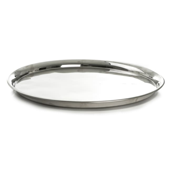 Lysfat blank sølv Ø:50 cm