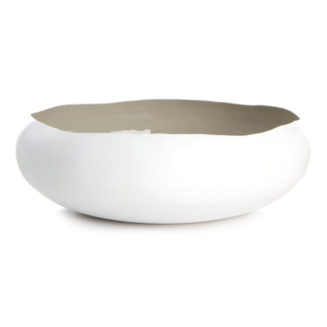 Bolle hvit/beige organisk Ø:28 cm