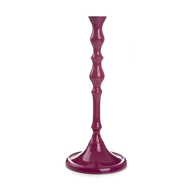 Lysestake Karo cerise H:34 Ø:13 cm