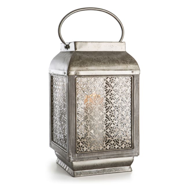 Lykt Indiska m/hank og ornamenter antikk 37 cm