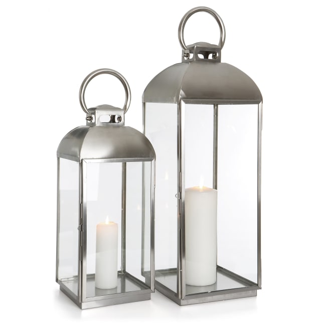 Lykt Sigrid sett a 2 m/hank matt stål