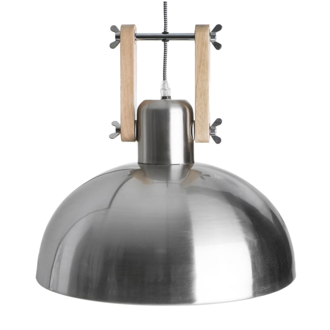 Taklampe i krommet stål