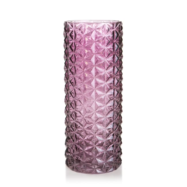 Vase lilla glass H:30 cm gjennomfarget