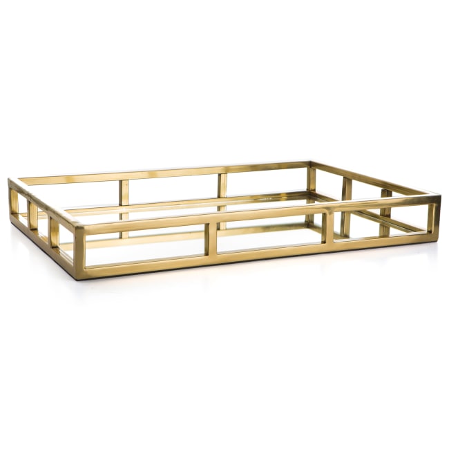 Lysfat m/speil gull L:53 B:34 cm