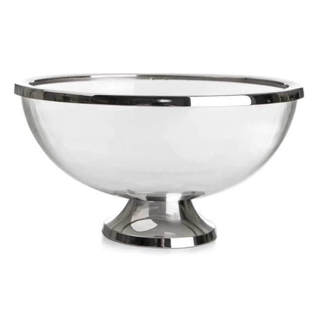 Bolle Royal glass/sølv på stett H:12 B:23 D:23 Madame