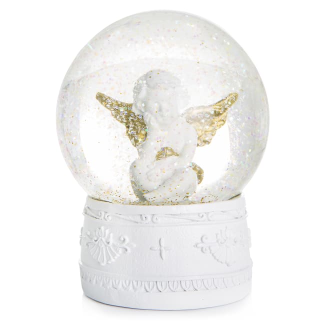 Snøball m/engel H:12 cm